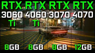 RTX 3060 Ti vs RTX 4060 Ti vs RTX 3070 vs RTX 4070 | Test in 15 Games | 2024