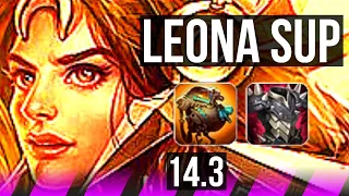 LEONA & Nilah vs PANTH & Seraphine (SUP) | 3/0/14, 700+ games | NA Master | 14.3