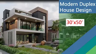 Modern duplex house design