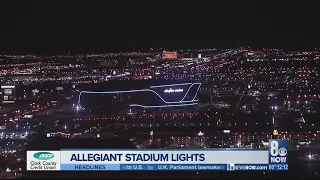 Allegiant Stadium tests lighting