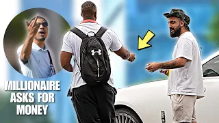 Asking Strangers For Money, Then Driving $200,000 Car!