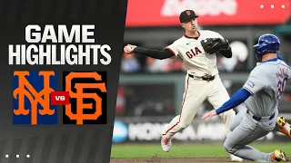 Mets vs. Giants Game Highlights (4/22/24) | MLB Highlights