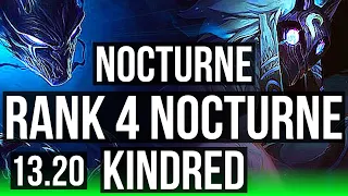 NOCTURNE vs KINDRED (JNG) | Rank 4 Nocturne, 8/3/10, Godlike | EUW Challenger | 13.20