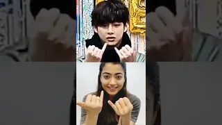 Rashmika & Taehyung finger tutting#rashmikamandanna#taehyung#bts