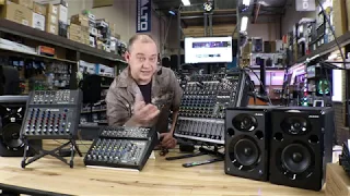 Monitor Connection to The Mackie profx12v2 Audio Mixer Via The AUX ( part 1 of 3 videos )