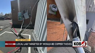 Albuquerque lab targeted by would-be copper thieves