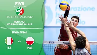 ITA vs. POL - Semi-Final | Full Game | Men's U21 Volleyball World Champs 2021