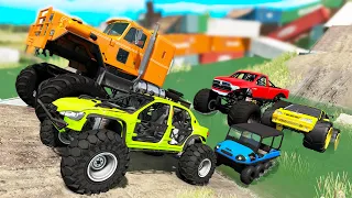 Monster Trucks Mud Battle #2 - Beamng drive