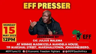 CIC Julius Malema Addresses EFF Press Conference.