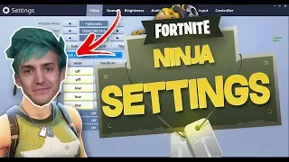 NINJA'S FORTNITE SETTINGS & KEYBINDS REVEALED - 2018 June (UPDATED)