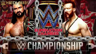 Drew McIntyre vs Sheamus Elimination Chamber 2021 Custom Match Card
