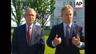 Bush, Blair comment after bilateral meeting; Bush on Darfur