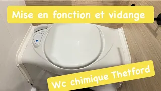 Comment utiliser et vider son Wc Chimique Thetford dans une Caravane.