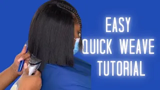 Simple quick weave bob using Empire hair