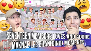 Seventeen members loves and adore maknae Lee Chan(Dino)🦕 moments ❤️🎂 | REACTION