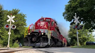 RJ Corman 6249 Leads N&E Rock Train NE01 on 8/15/22 (Part 1B)