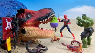 The Best of Dinosaur  Attack- Rescue  Hulk ,spiderman| Tyrannosaurus| Dinosaur from the Dead SECRET