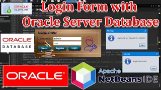 Java Programming #2 - Login Form -  Netbeans 17 with Oracle Database