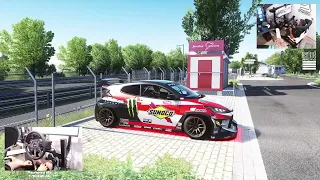 Drifting GR YARIS on NÜRBURGRING - MOZA R9 with CS Racing wheel