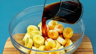 Just pouring coffee over bananas! Dessert that I can't get enough of!