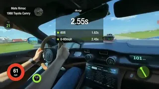 Rimac C2 Acceleration (against Porsche Taycan)