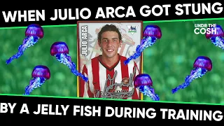 When Julio Arca got stung by a Jelly fish during Sunderland training