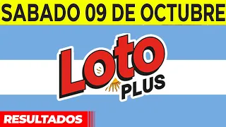 Resultados del sorteo Loto Plus del Sábado 9 de Octubre del 2021