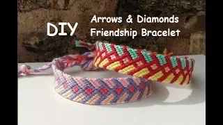Diamond Tipped Chevrons Friendship Bracelet Method #1 [Tutorial]