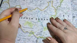 ASMR ~ South Sudan History & Geography ~ Soft Spoken Map Pointing