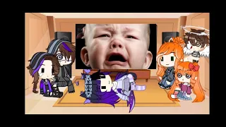Afton's Family + Saria (My oc) React to Markiplier Fnaf 4 And SL reaction compilation