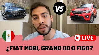 ¿FIAT Mobi Hyundai Grand i10 o Ford Figo? | Platiquemos de AUTOS #1