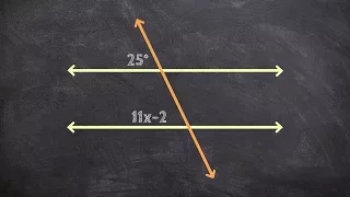 Applying the Relationship of Corresponding Angles to Find the Value of x