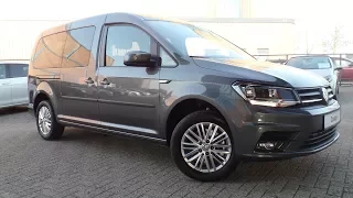 Volkswagen Caddy Combi Maxi 2017 - 2018 Indium Grey 7 personen schuifdeuren