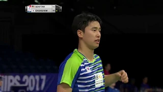 TOTAL BWF World Championships 2017 | Badminton Day 3 M5-MD | Goh/Tan vs Chung/Kim