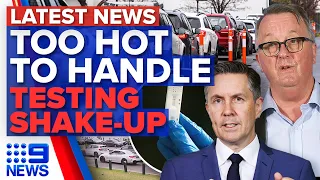 Heatwave forces Victorian testing sites to close, COVID-19 rules change again | 9 News Australia