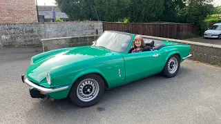 I brought a 1￼977 Triumph Spitfire 1500 in Java Green