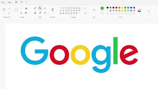 How to draw the Google logo using MS Paint | How to draw on your computer