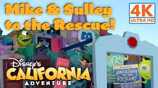 Monsters Inc. Mike & Sulley to the Rescue! Full Ride and Queue - 4K POV  | California Adventure 2023