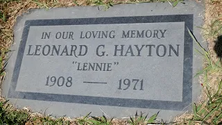 Composer Lennie Hayton Grave Hollywood Forever Cemetery Los Angeles California USA July 20, 2021