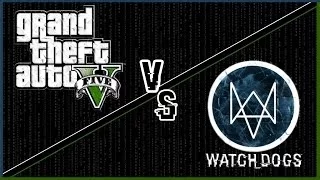 GTA V vs Watch Dogs - Side By Side