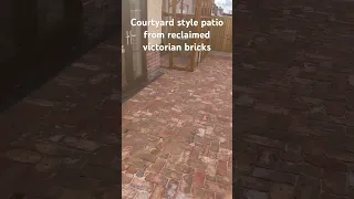 Courtyard patio from reclaimed bricks 👌🏻