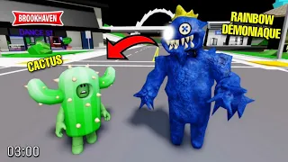 CACTUS ET LE RAINBOW FRIENDS DÉMONIAQUE À 03H00 DU MATIN ! ROBLOX - BROOKHAVEN