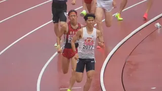 決勝  U20男子1500m  日本選手権陸上2023