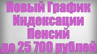 Новый График Индексации Пенсий до 25 700 рублей!