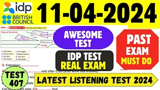 IELTS Listening Practice Test 2024 with Answers | 11.04.2024 | Test No - 407