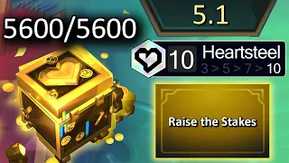 10 Heartsteel at 5.1 - Total 5000 Stacks Cash Out ! ⭐⭐⭐ | TFT Set 10