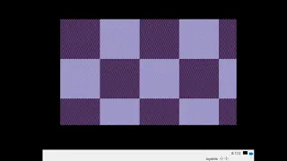 Zooming checkerboard animation with Commodore 64 Basic