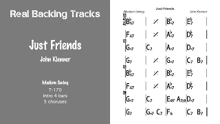 Just Friends - Real Jazz Backing Track - Jazz Play Along -