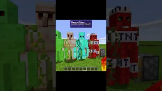 juntei todos golems do minecraft para ver o que acontece @Athosgamer