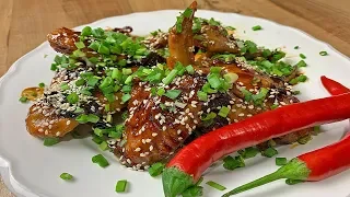 КУРИНЫЕ КРЫЛЬЯ в остро-сладком соусе. БОМБИЧЕСКИ ВКУСНО!